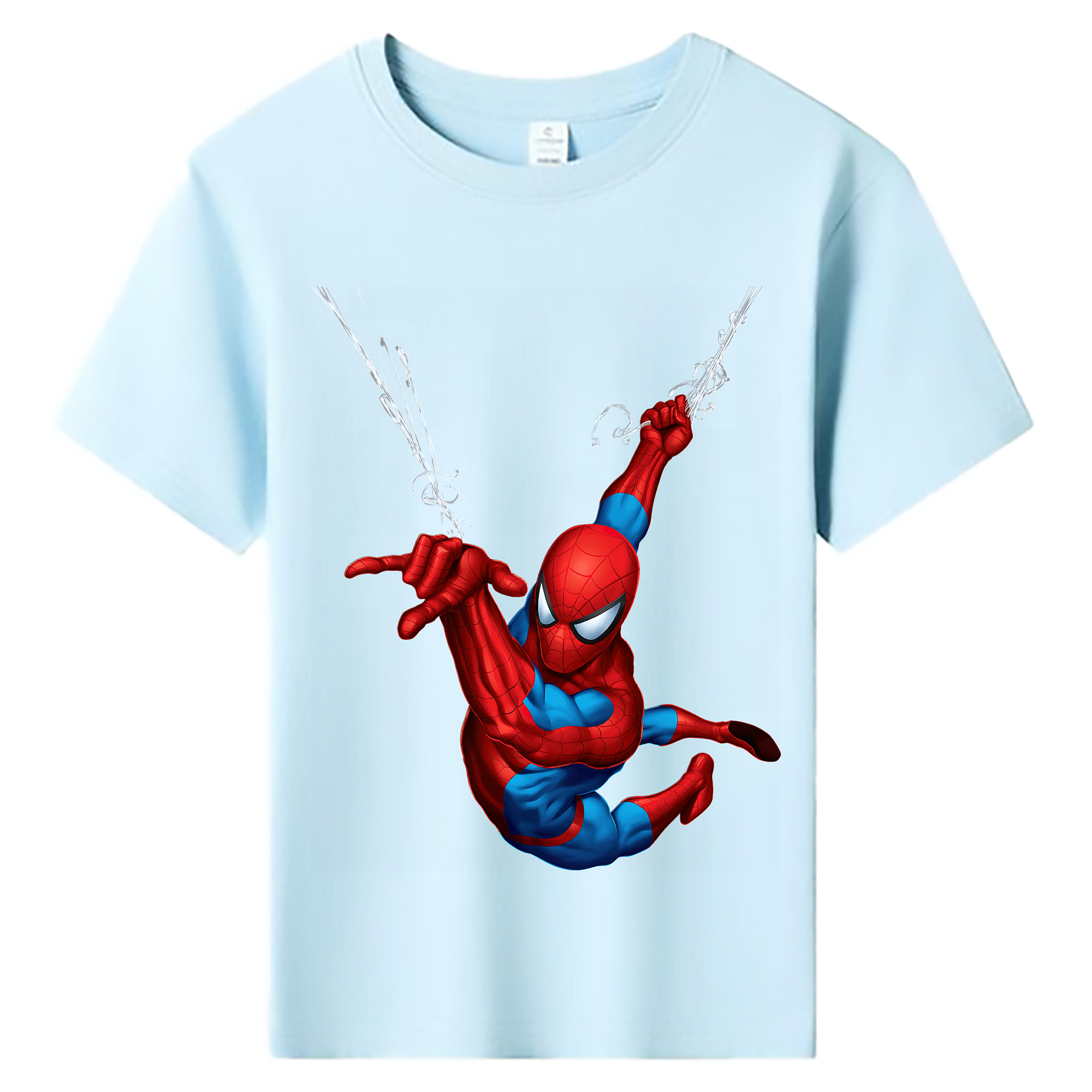 （画像用） Spider Man スパイダーマン 綿100％キッズTシャツ（フロントプリント）